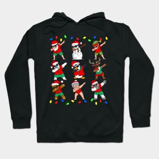 Dabbing Santa And Friends Christmas In July Xmas Hoodie